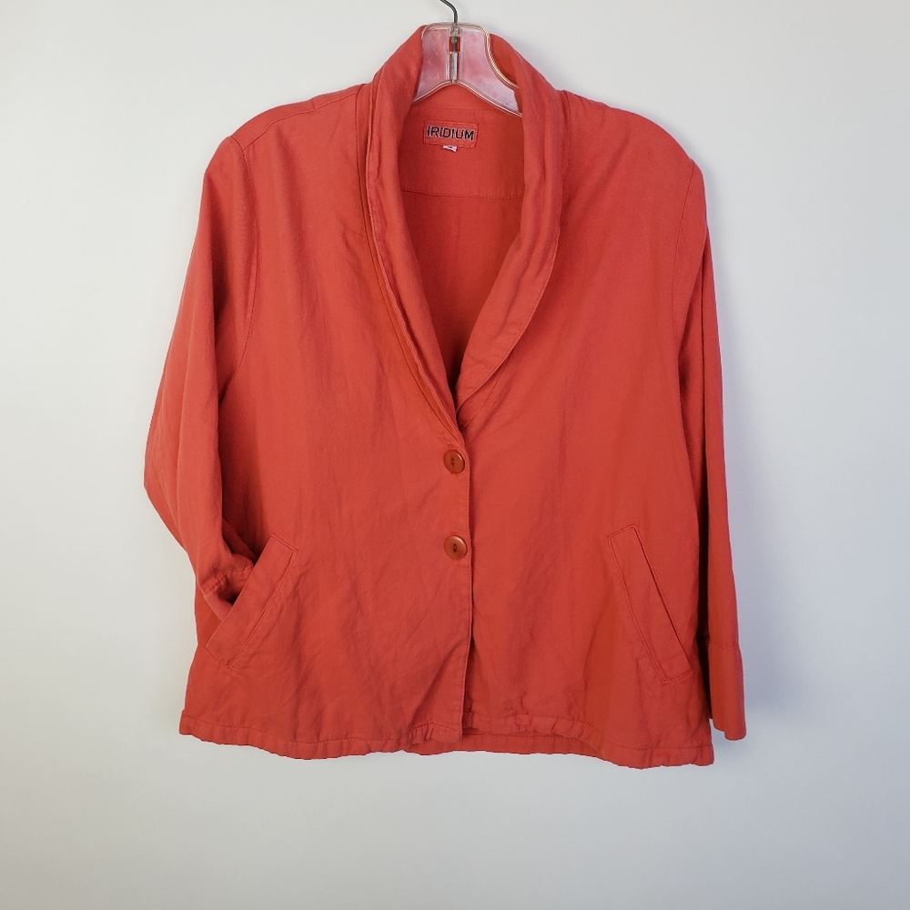 Iridium V-Neck Art to Wear Lagenlook Jacket